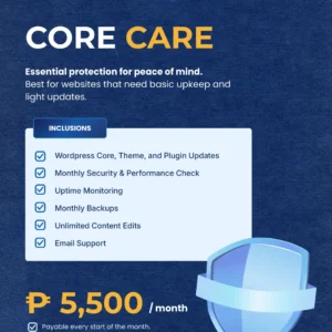 12 Months - Core Website Care